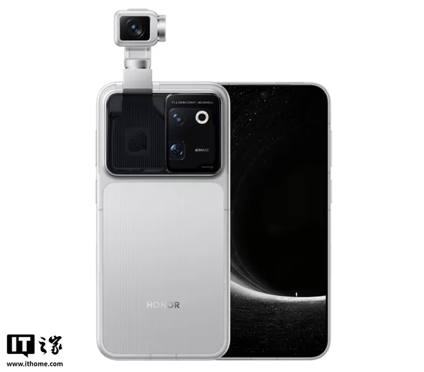 荣耀 Robot Phone 今日开售：行业首创钛合金灵巧云台，9999 元起
